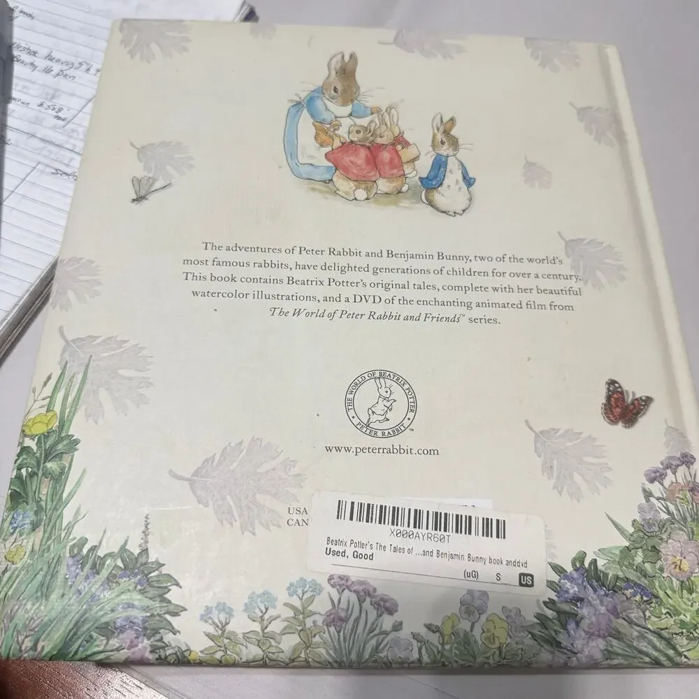 Beatrix‎ Potter Book Lot Treasury Of Bunny Stories & Kohls Peter Rabbit Plush